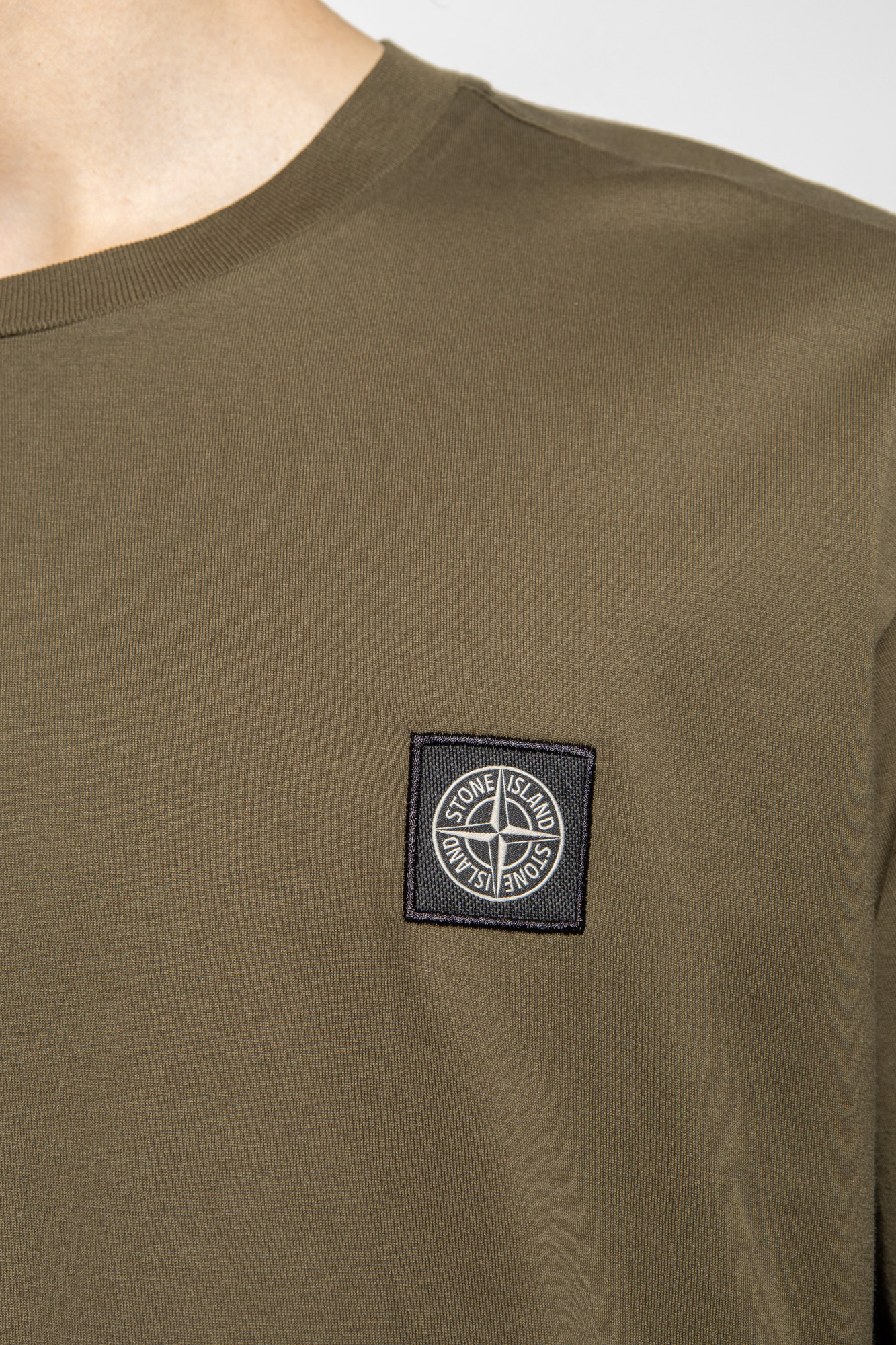 Green T-shirt with long sleeves Stone Island - Vitkac Canada